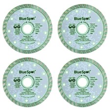 115mm 4.5" 1.2mm Turbo Diamond Ceramic Tile Cutting Disc for Angle Grinders 4pk