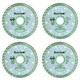 image 1 of 115mm 4.5" 1.2mm Turbo Diamond Ceramic Tile Cutting Disc for Angle Grinders 4pk