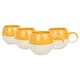 image 1 of Nicola Spring Dipped Stoneware Sphere Mugs - 340ml - Mustard - Pack of 4 Yellow