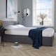 image 7 of Ottoman End Lift Storage Bed King Hopsack Fabric Bed Frame Gas Lift Furniture