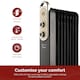 image 5 of Rediffusion Vintage 9 Fin Oil Filled Radiator 2KW Black