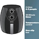 image 2 of Daewoo Medium Compact 4L Air Fryer Bake Roast Grill 200° & 30min Timer Serves 5