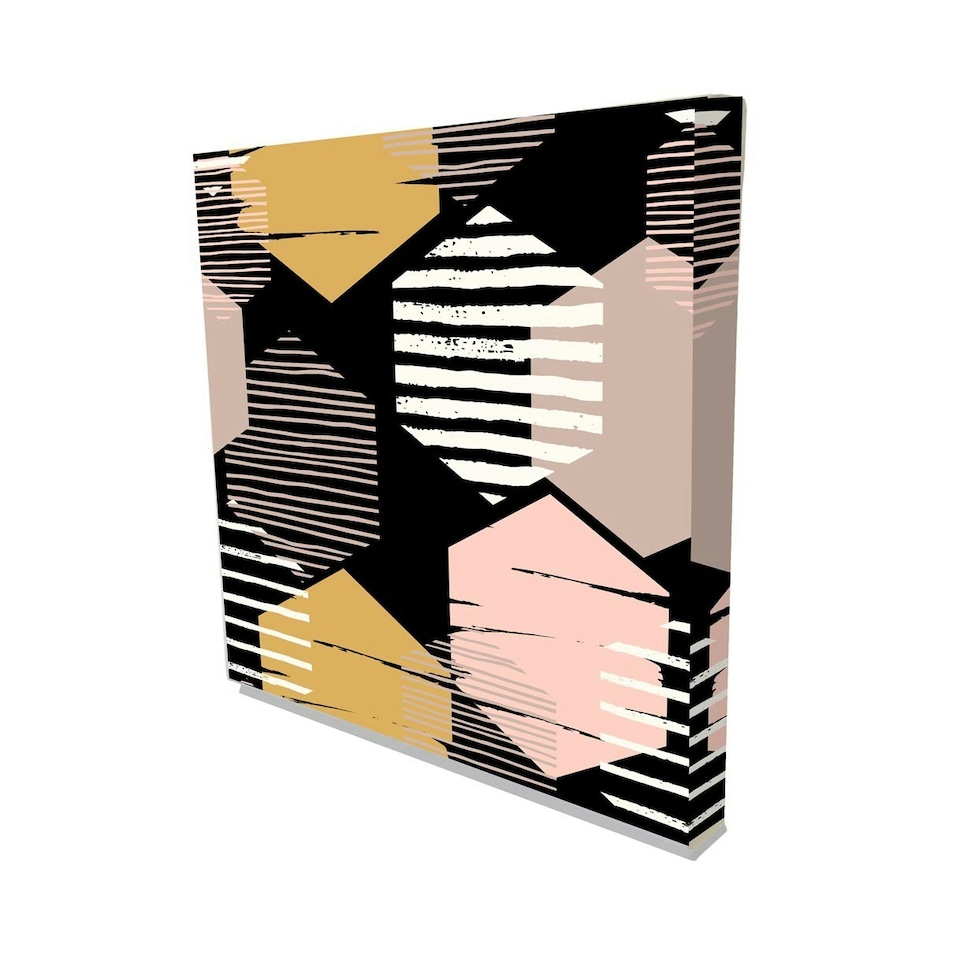 image 1 of Hexagon trending (Canvas print) 66cm x 66cm