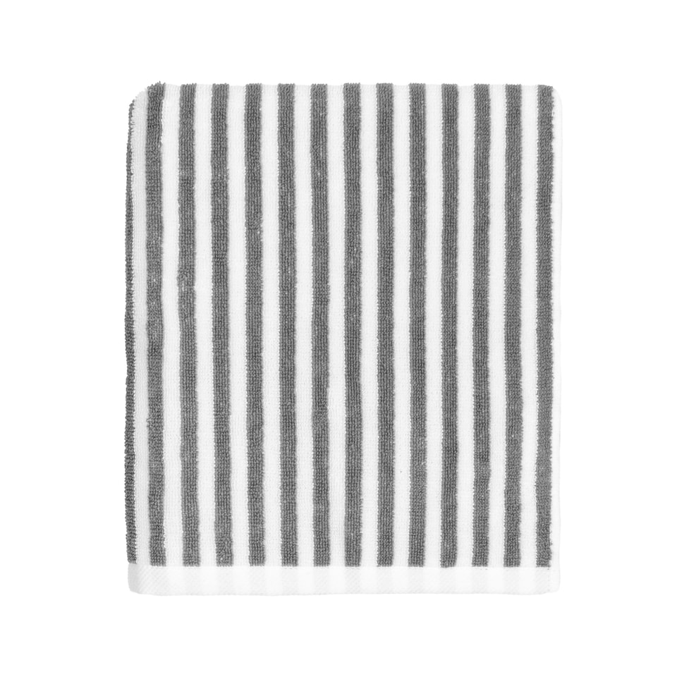 image 1 of Yard Hebden Striped Cotton Grey Hand Towel Multi