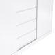 image 8 of Naia Wardrobe with 2 Sliding Doors 1 Door 3 Drawers in White High Gloss