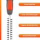 image 2 of Terratek 20V 2.4m Cordless Telescopic Long Reach Hedge Trimmer 2 Batteries | Grey | Grey | 1
