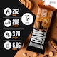 image 2 of Warrior RAW Protein Bars 12 x 75g – 20g High Protein Bar, Low Sugar High Fibre Oat Protein Flapjack – Protein Snacks, Meal Replacement Bars (Chocolate Peanut Butter)