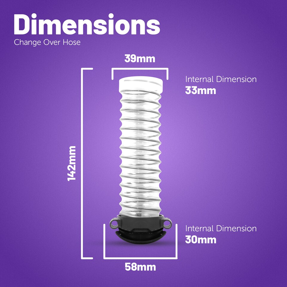 image 1 of Reliapart Internal Changeover Hose for Dyson DC65 Series Vacuum Cleaner - 966428-01