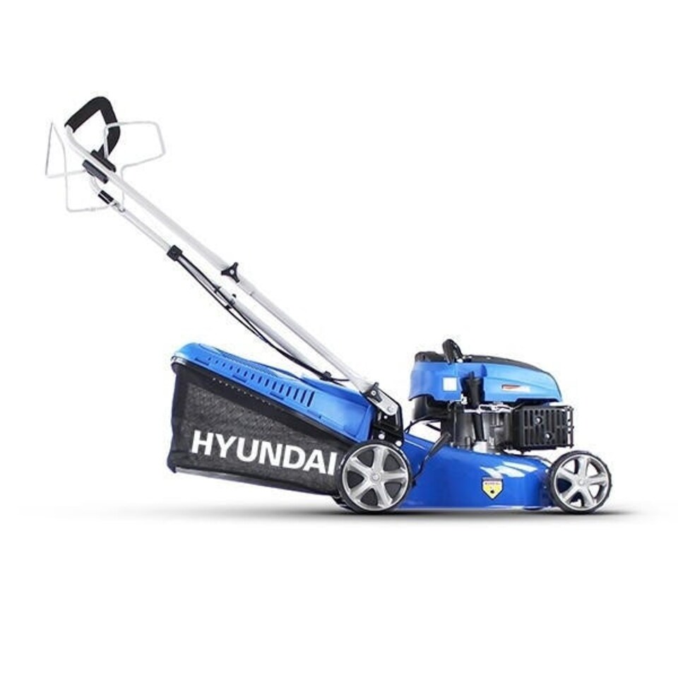 image 1 of Hyundai 17" / 42cm 139cc Self-Propelled Petrol Lawnmower, 25-75mm Cuts, Rear Discharge | HYM430SP