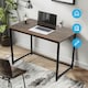 image 8 of Desk Computer PC Laptop Home Office Work desk, Study Writing Brown Rustic Style 80cm Brown