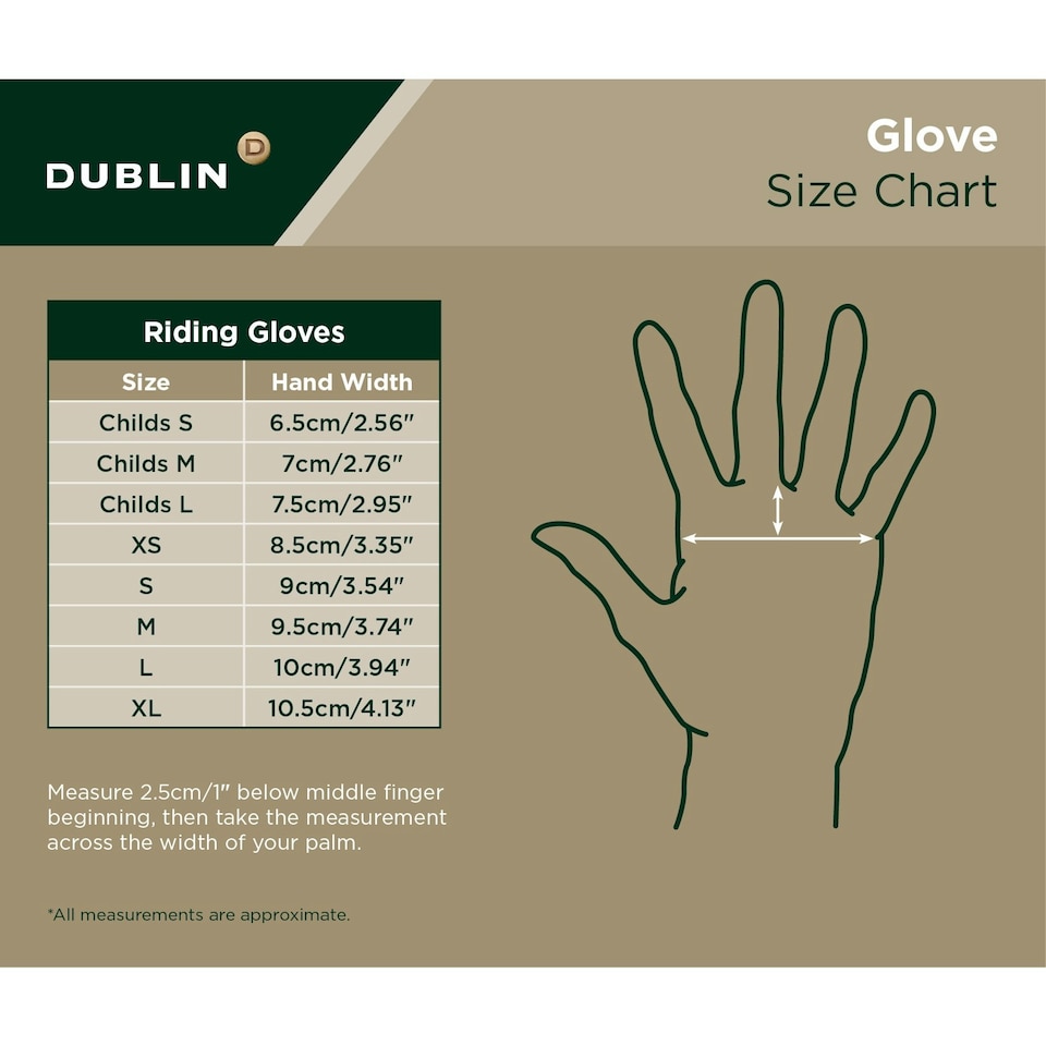 image 1 of Dublin Everyday Adults Mighty Grip Riding Gloves - Black - S