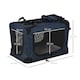 image 4 of PawHut Folding Pet Carrier Bag House W/ Cushion Storage, Dark Blue 70x51x50cm
