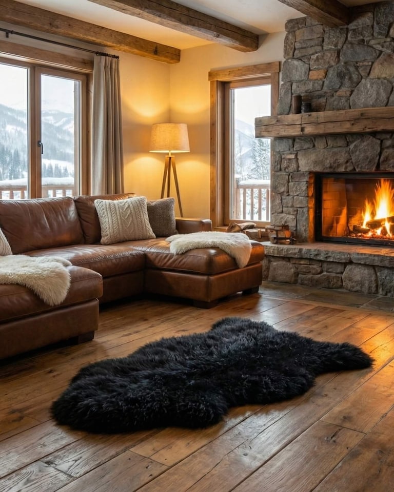 image 1 of Naturally Sheepskin Mongolian Single Rug
