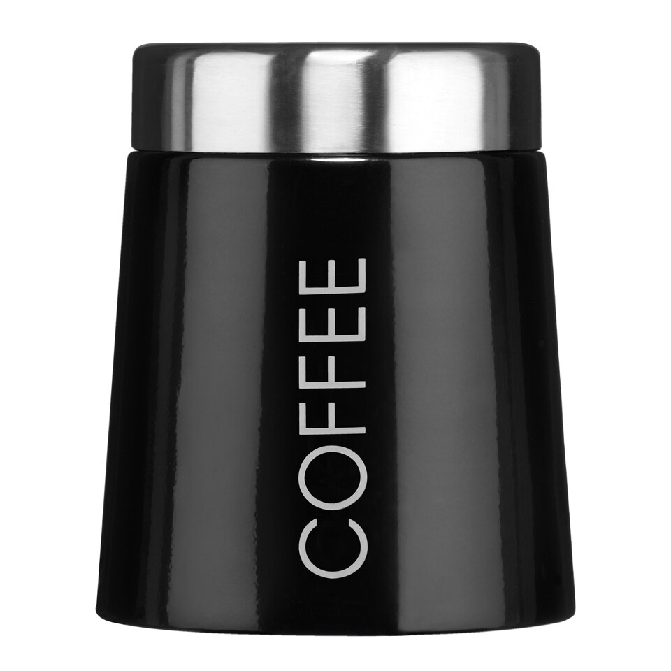Maison by Premier Madison Black Enamel Coffee Canister