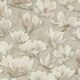 image 2 of Gentle Blossoms Wallpaper in White on Grey Multi