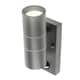 image 5 of CGC MIA Dark Grey Stainless Steel GU10 Up-and-Down Outdoor Wall Light IP44 with PIR Motion Sensor.