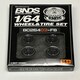 image 4 of BNDS Custom Wheel Parts Wheel and Tyre Set Flat Black 1:64 MOT Hobby BC26403FB