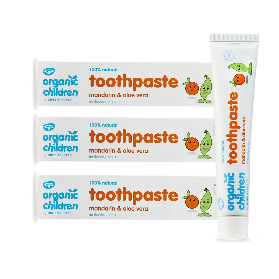 Green People Children Mandarin Aloe Toothpaste 3x50ml