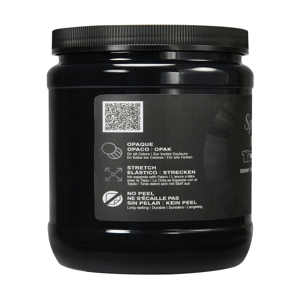 image 1 of Speedball Screen Printing Fabric Ink, Ebony, 32oz
