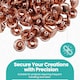 image 3 of 7mm Double Cap Rivets, Tubular Metal Studs for DIY Projects - 100pcs
