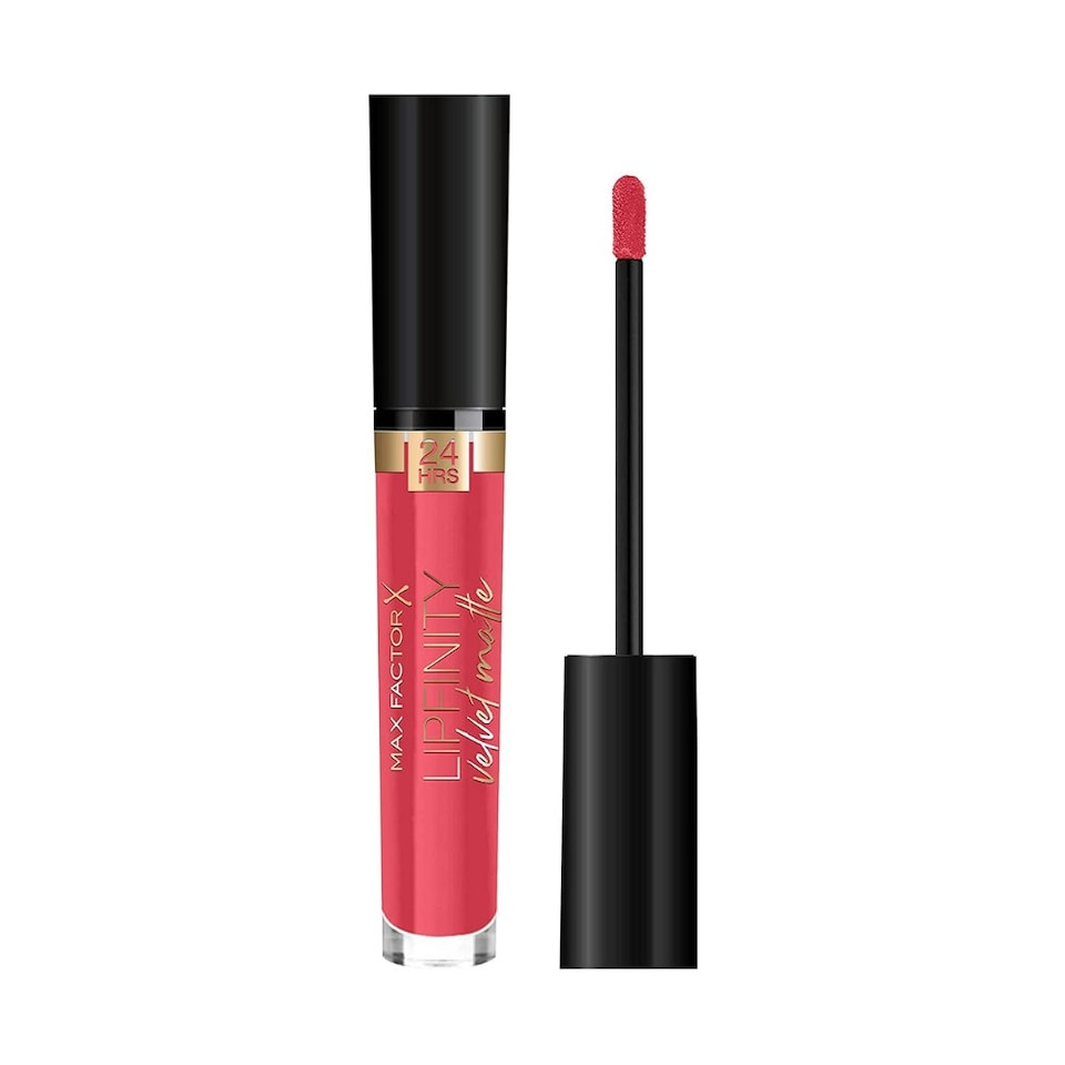 image 1 of Max Factor Lipfinity Velvet Matte 24Hr Lipstick - 025 Red Luxury