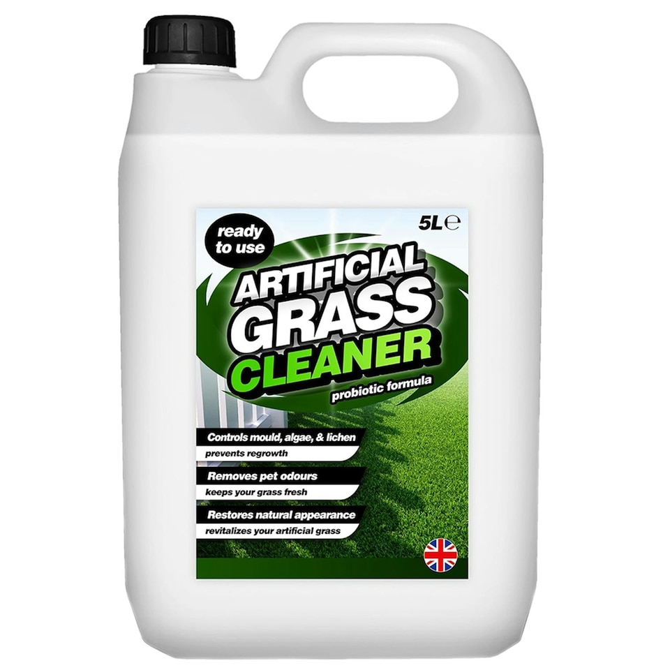 image 1 of 4 x 5L Artificial Grass Cleaner Controls Mould Algae & Lichen Revitalizes & Restores