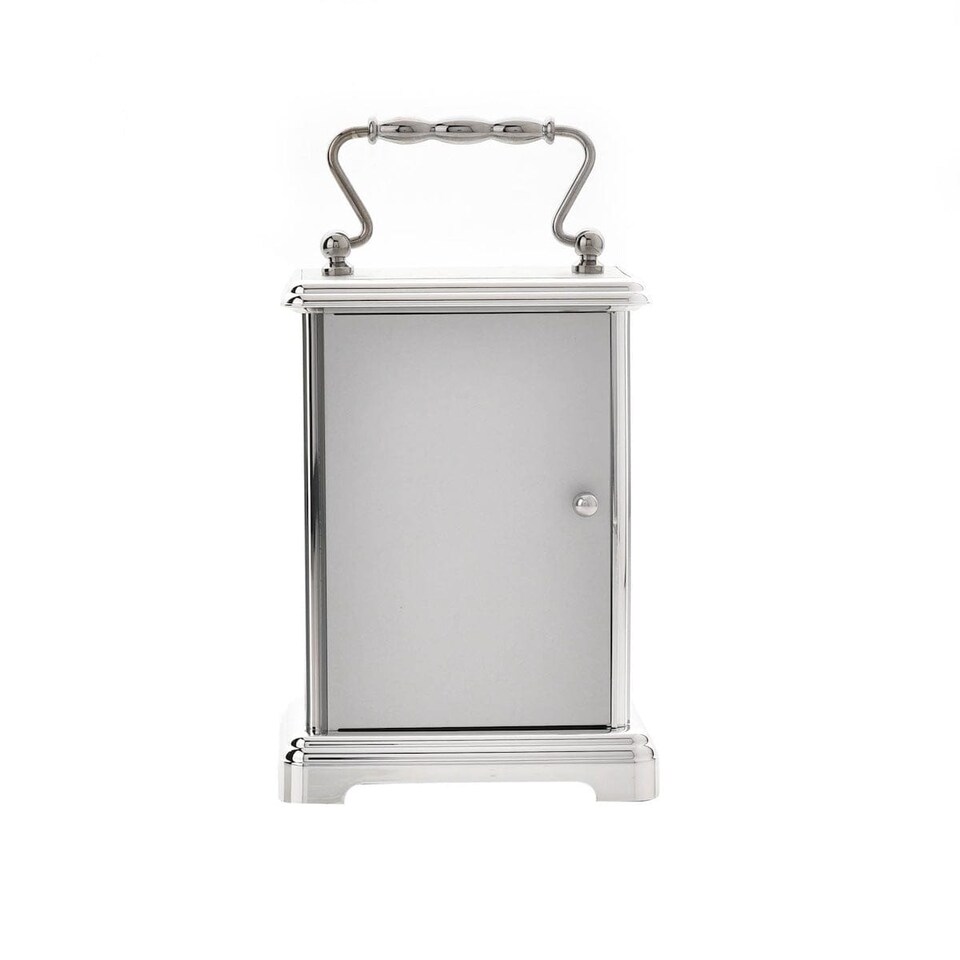 image 1 of Widdop Gifts Silver Carriage Clock