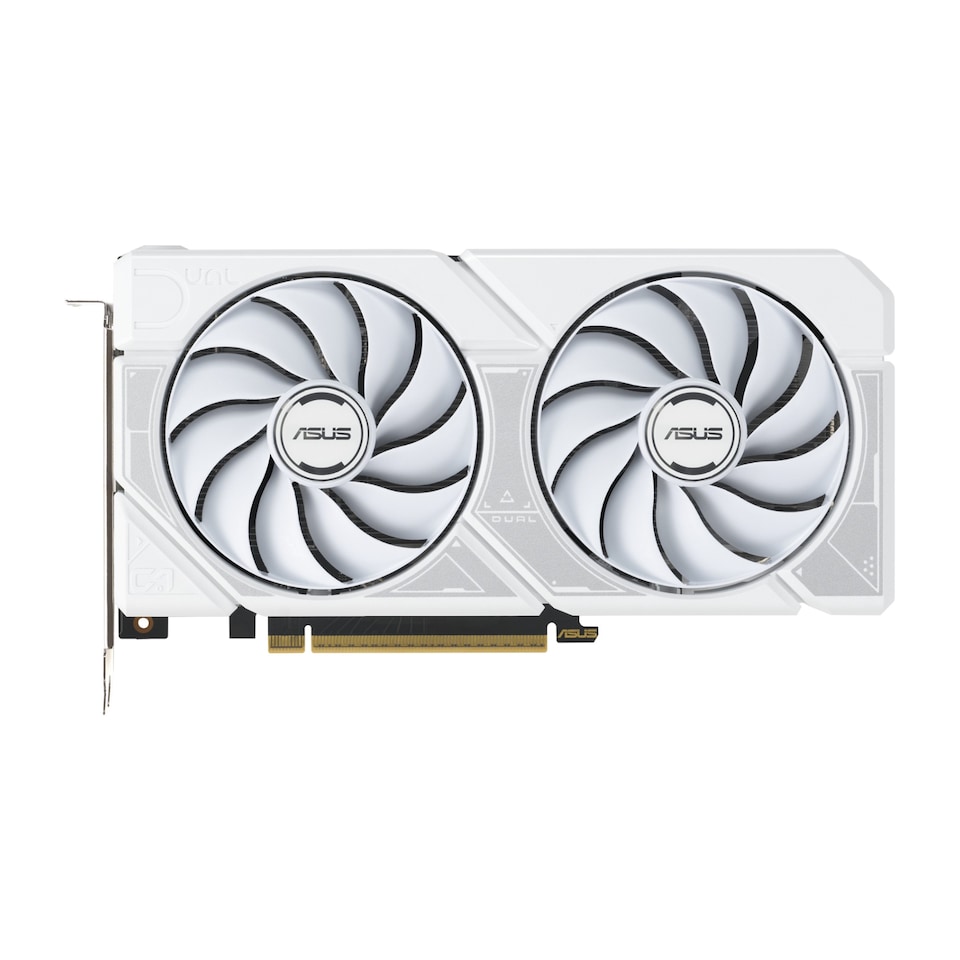image 1 of ASUS Dual GeForce RTX 5060 OC Edition 8GB GDDR7 Graphics Card - White