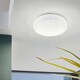 image 2 of EGLO Frania-S Rounded White Crystal Effect Wall or Ceiling Light