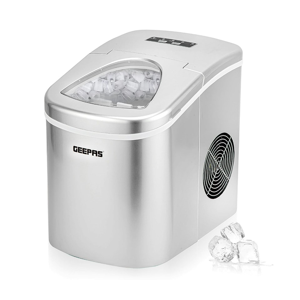 image 1 of GEEPAS Countertop Ice cube Maker - 2.2L Tank, Silver
