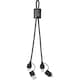 image 2 of Tekio Aluminium 6-In-1 Mobile Phone Charger - Solid Black - One Size