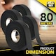 image 2 of SOL 4pk 20m Wiring Harness Tape, Black Loom Binding Felt for Cars, Motorcycle
