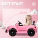 image 6 of AIYAPLAY Volkswagen Beetle Licensed Ride on Car, 12V Kids Electric Car with Remote Control, 4 Spring Suspension Wheels, Soft Start, Headlights, FM Radio, Music, Horn, Pink