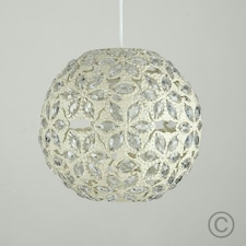 ValueLights Moroccan Shabby Chic Cream Ceiling Pendant Shade