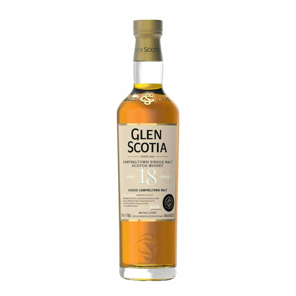 image 1 of Glen Scotia - Campbeltown Single Malt Scotch 18 year old Whisky