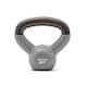 image 2 of Reebok 2kg Cast Iron Kettlebell, Vinyl-Coated with Wide Handle (Grey/Black) | Multi | Grey/Black | Not provided