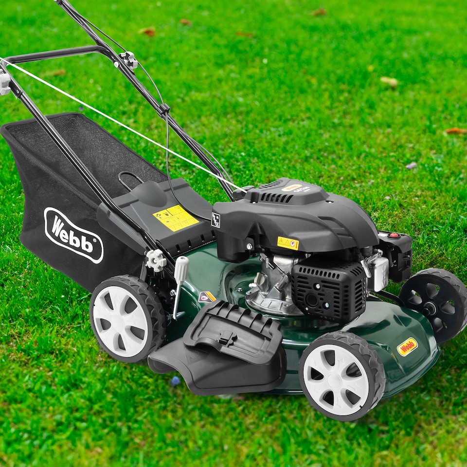 image 1 of Webb WER460SP 46cm Self-Propelled Petrol Rotary Lawnmower