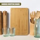 image 5 of GEEZY Bamboo Chopping Board Wooden Cutting Block Brown 37x25cm