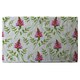 image 1 of Pink & Green Leaves (Kitchen Towel)