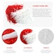 image 2 of White and Red Pom Poms – Pair with Handle Cheerleader Shakers 80g Fancy Dress N/A | One Size