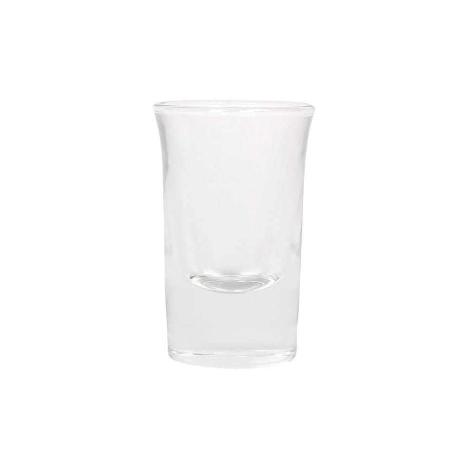 image 1 of Rink Drink Tall Shot Glasses - 25ml - Clear - Pack of 6 | Clear | Clear