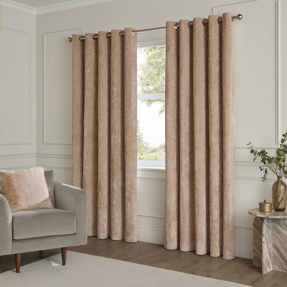 image 1 of Paoletti Lustre Velvet Cushion | Cream | Oyster