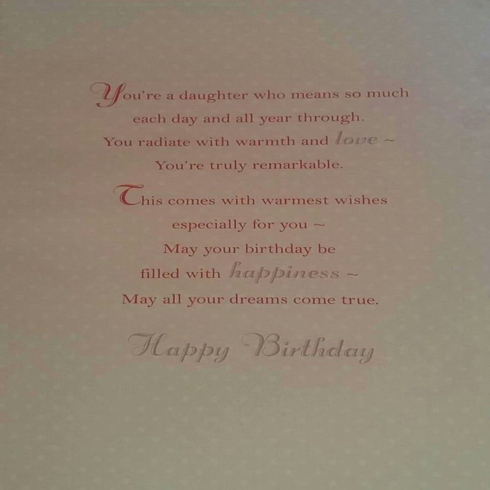 image 1 of Happy Birthday Daughter Greeting Card