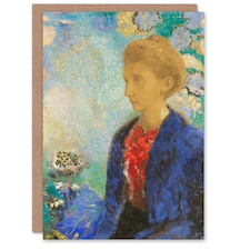 Odilon Redon Art Card Baroness of Domecy Portrait