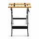 image 3 of Folding Foldable Trestle Work Bench Workbench Portable 100kg | Black