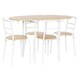 image 1 of Table set with 4 chairs DKD Home Decor 121 x 55 x 78 cm Brown