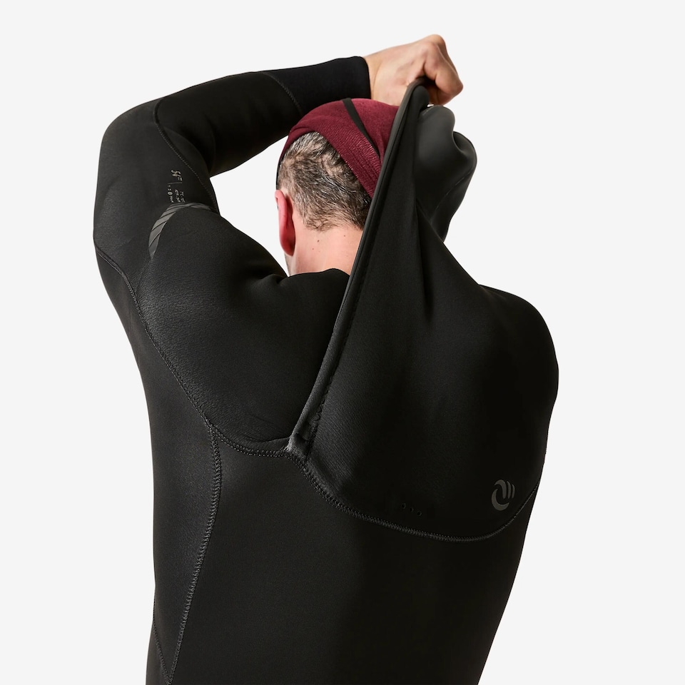 image 1 of Decathlon Men’s Surfing 5/4 mm Neoprene Wetsuit with Hood 900