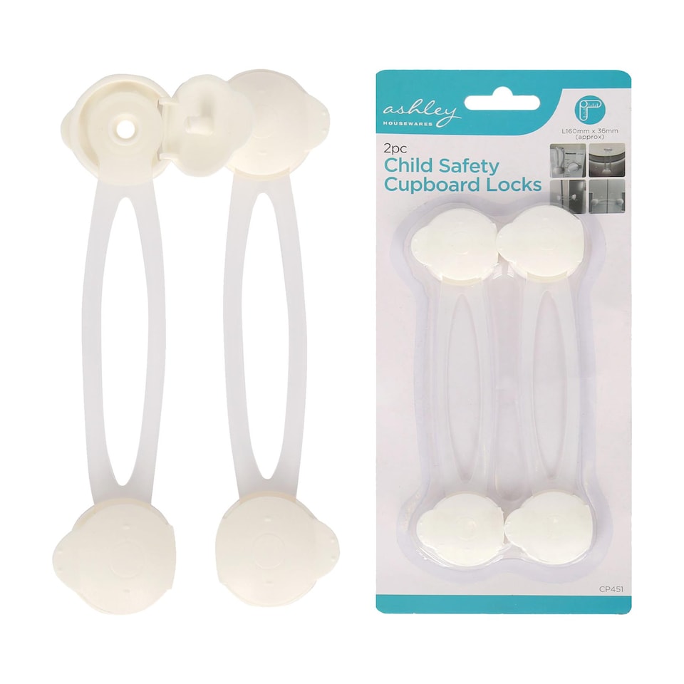 image 1 of Ashley Child Safety Cupboard Locks - Pack of 4
