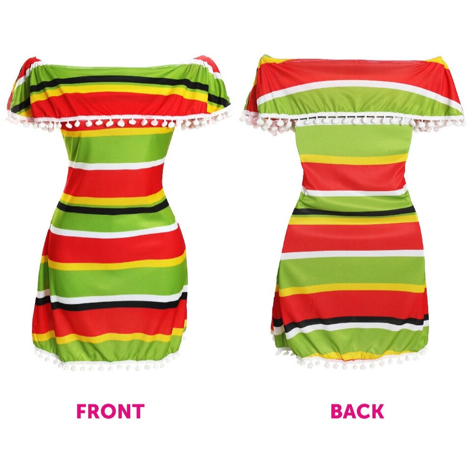 image 1 of Mexican Dress Multi | XS