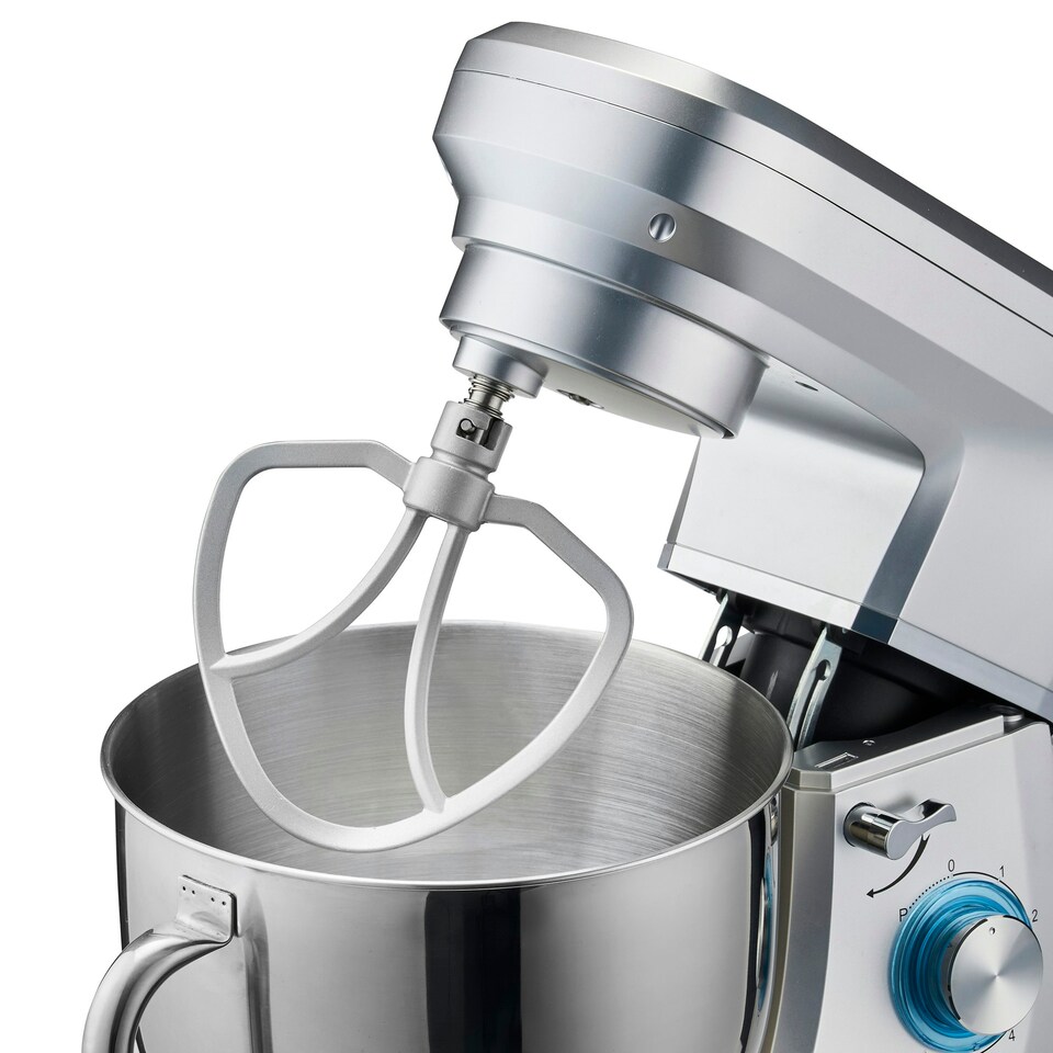 image 1 of Cooks Professional Stand Mixer | 1200W | 7 Litre Mixing Bowl | 8 Speed Settings | Silver Silver